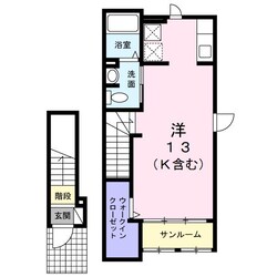 近鉄四日市駅 徒歩14分 2階の物件間取画像